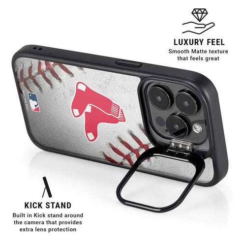 MLB Boston Red Sox Game Ball iPhone 14 Pro Kickstand Case
